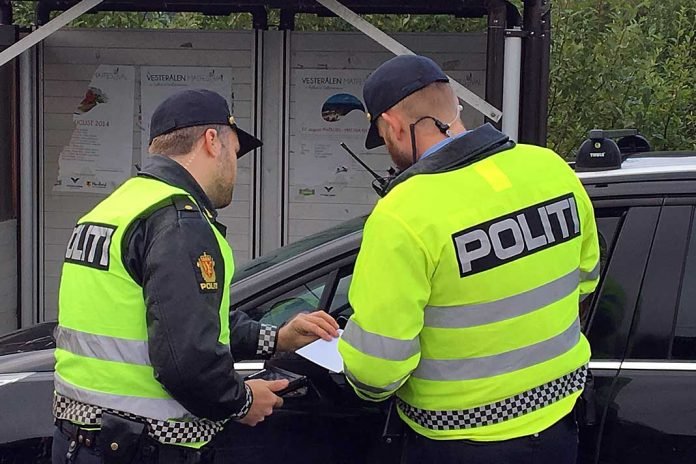 politi kontroll up bilbelte