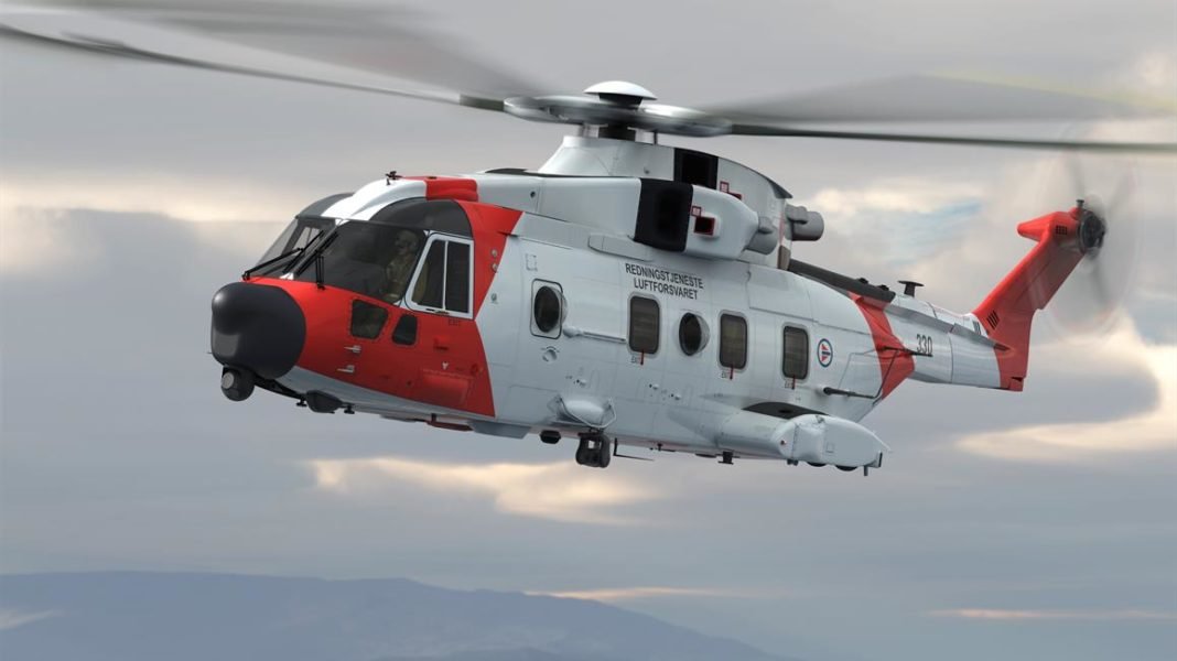 Luftforsvarets nye redningshelikopter AW101 Leonardo Helicopters